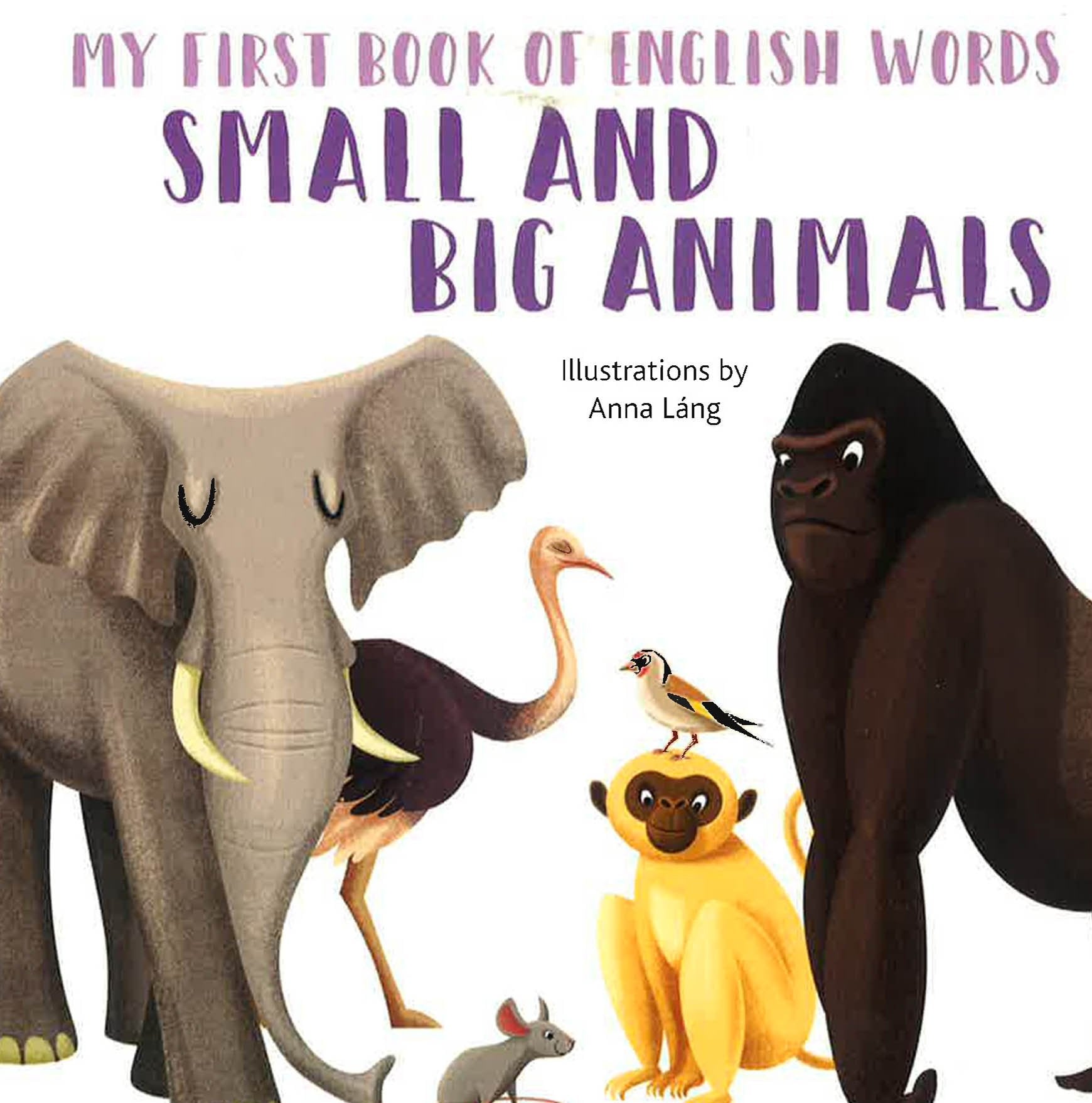BOARD BOOKS ANNA LANG - HAPPY ENGLISH - SMALL AND BIG ANIMALS
