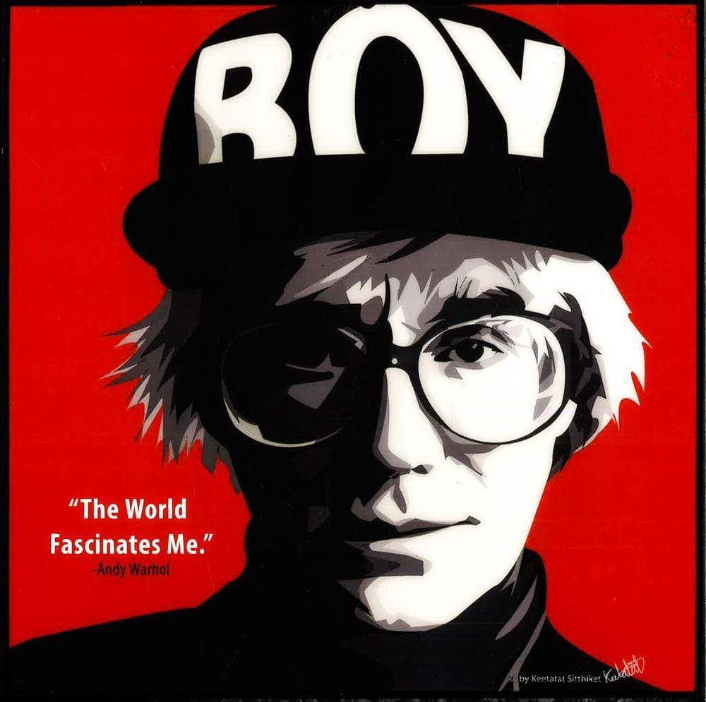 Andy Warhol Boy,(10X10) Pop Art