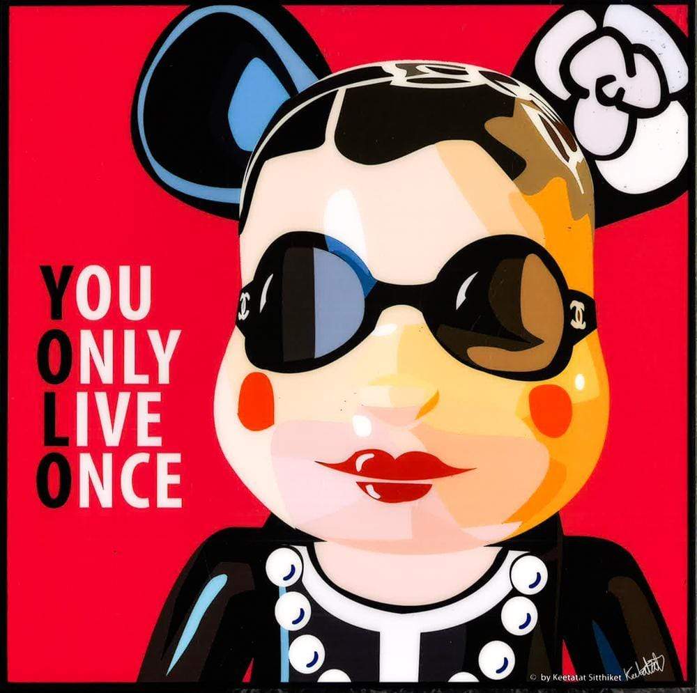 Bb: You Only Live Once Pop Art (10X10)