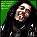 Bob Marley Green Pop Art (10X10)