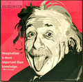 Pop Art: Albert Einstein Pink (26 Cm X 26 Cm)