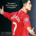Pop Art: Cristiano Ronaldo Jersey No 7 (26 Cm X 26 Cm)