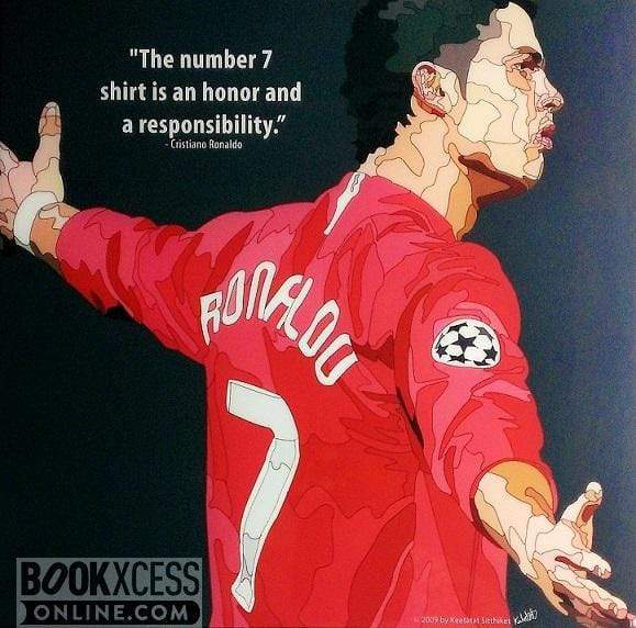 Pop Art: Cristiano Ronaldo Jersey No 7 (26 Cm X 26 Cm)