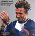 Pop Art: David Beckham I Love Playing Football (26 Cm X 26 Cm)