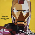 Pop Art: Im_ Iron Man: Yellow - Yeah, Well, Vacation's (26 Cm X 26 Cm)
