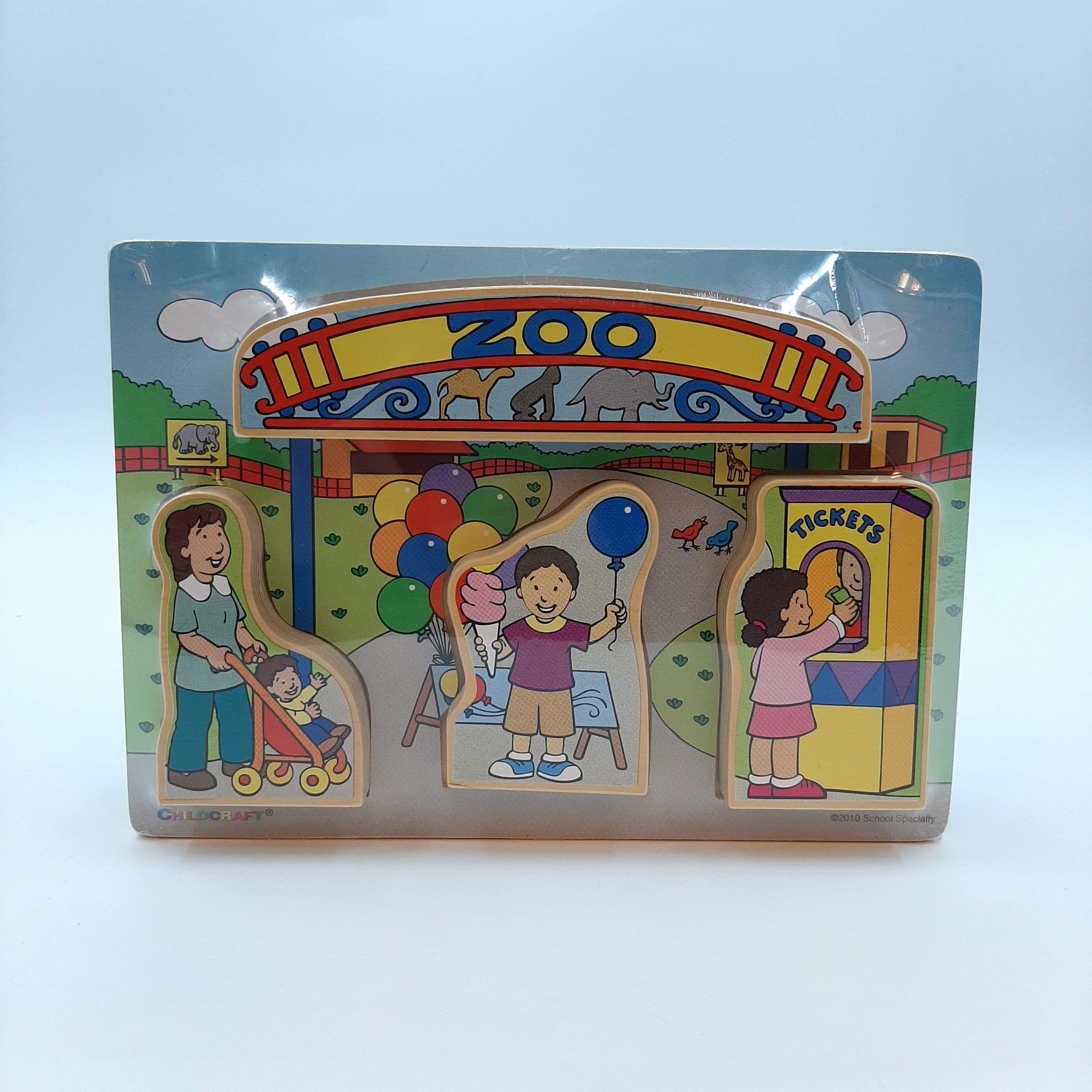 Puzzles Block Play Zoo Set