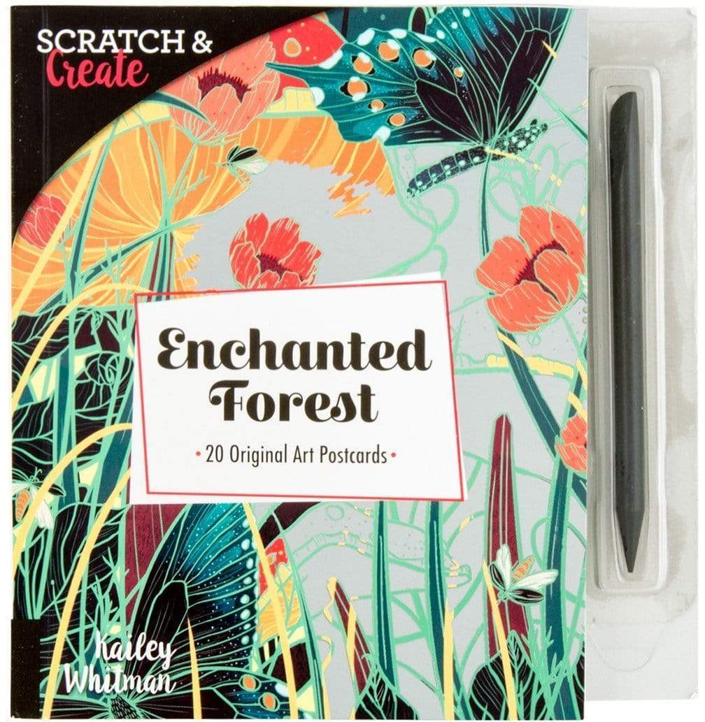 Scratch & Create: Enchanted Forest: 20 Original Art Postcards