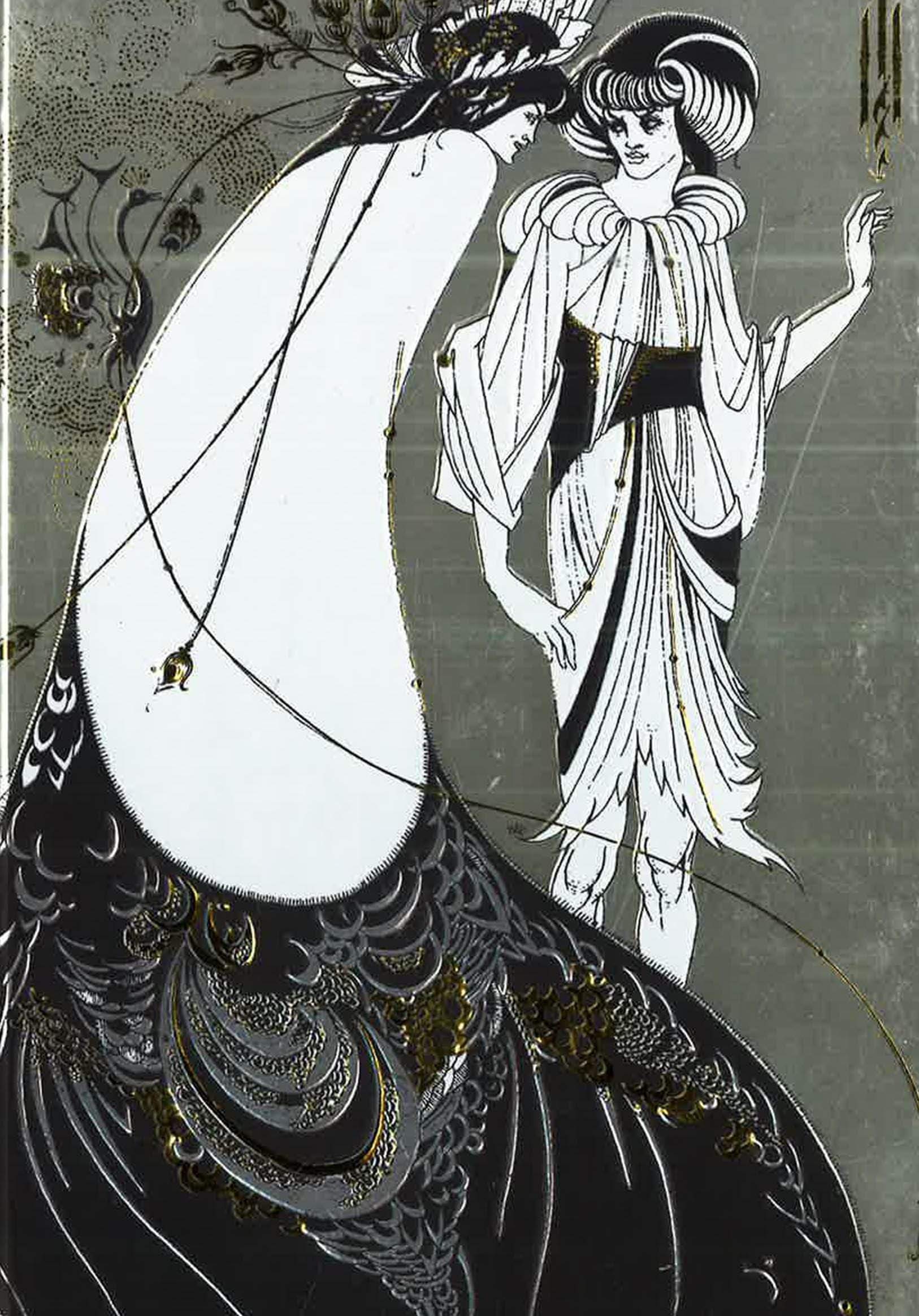 The Peacock Skirt By Aubrey Beardsley (Foiled Journal)